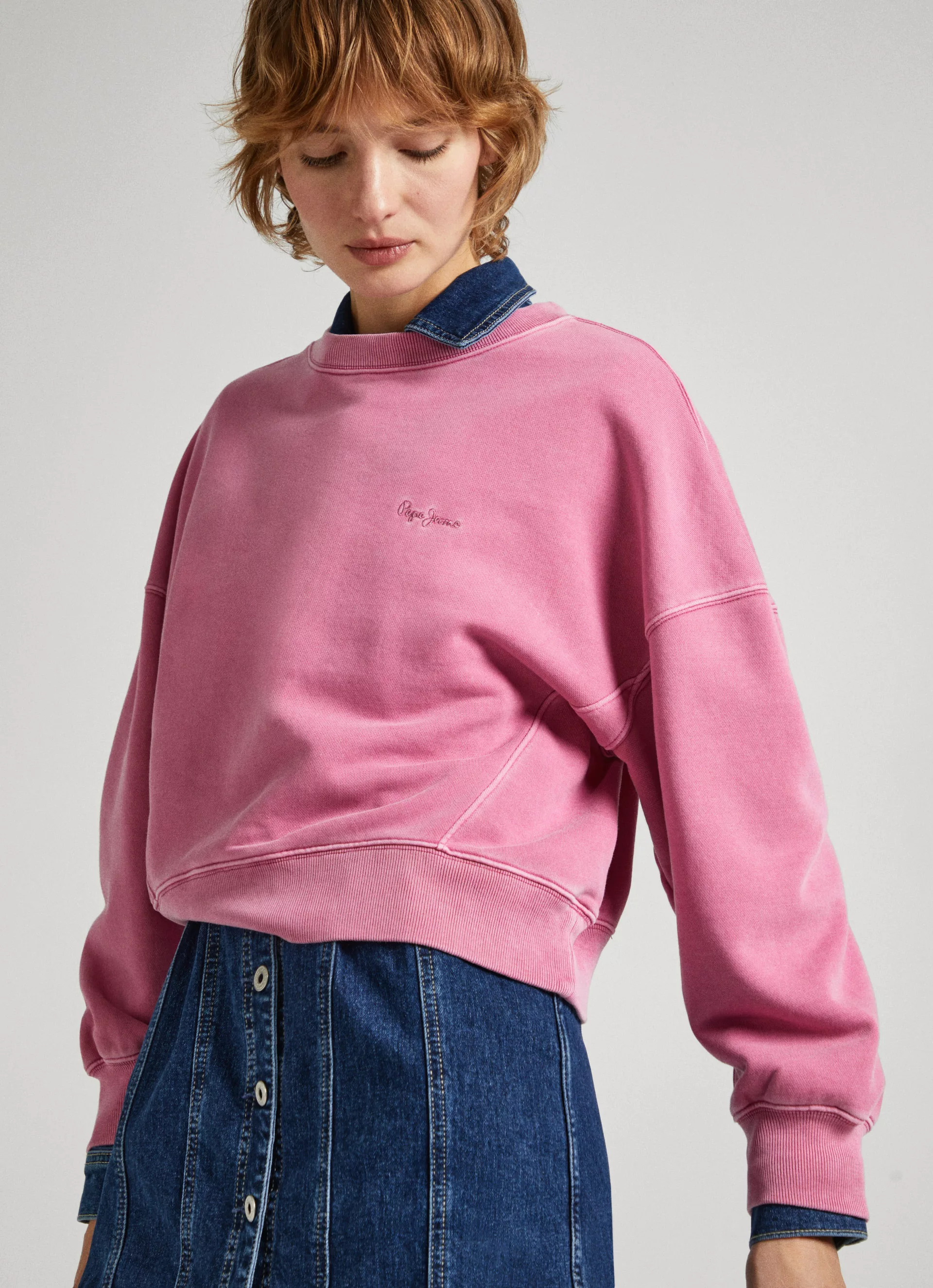 Pepe Jeans Sweatshirt LYNETTE in gewaschener Optik günstig online kaufen