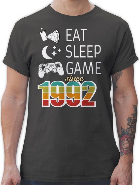 Shirtracer T-Shirt Eat sleep Game since 1992 30. Geburtstag günstig online kaufen