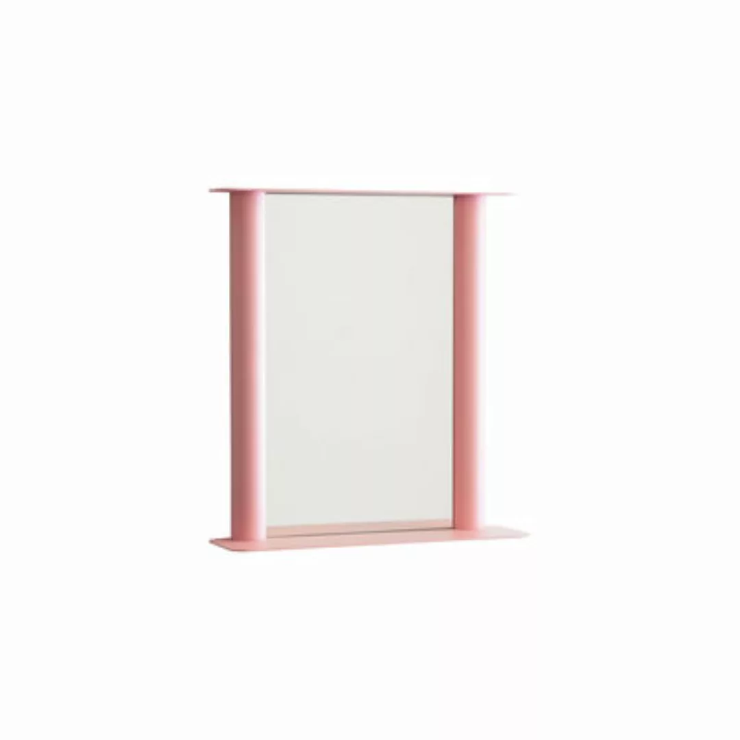 Wandspiegel Pipeline Small metall rosa / L 56 x H 60.6 cm - raawii - Rosa günstig online kaufen