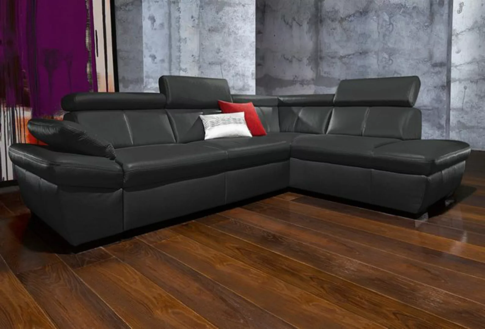 exxpo - sofa fashion Ecksofa Salerno, klassisch modernes Funktionssofa, hoh günstig online kaufen