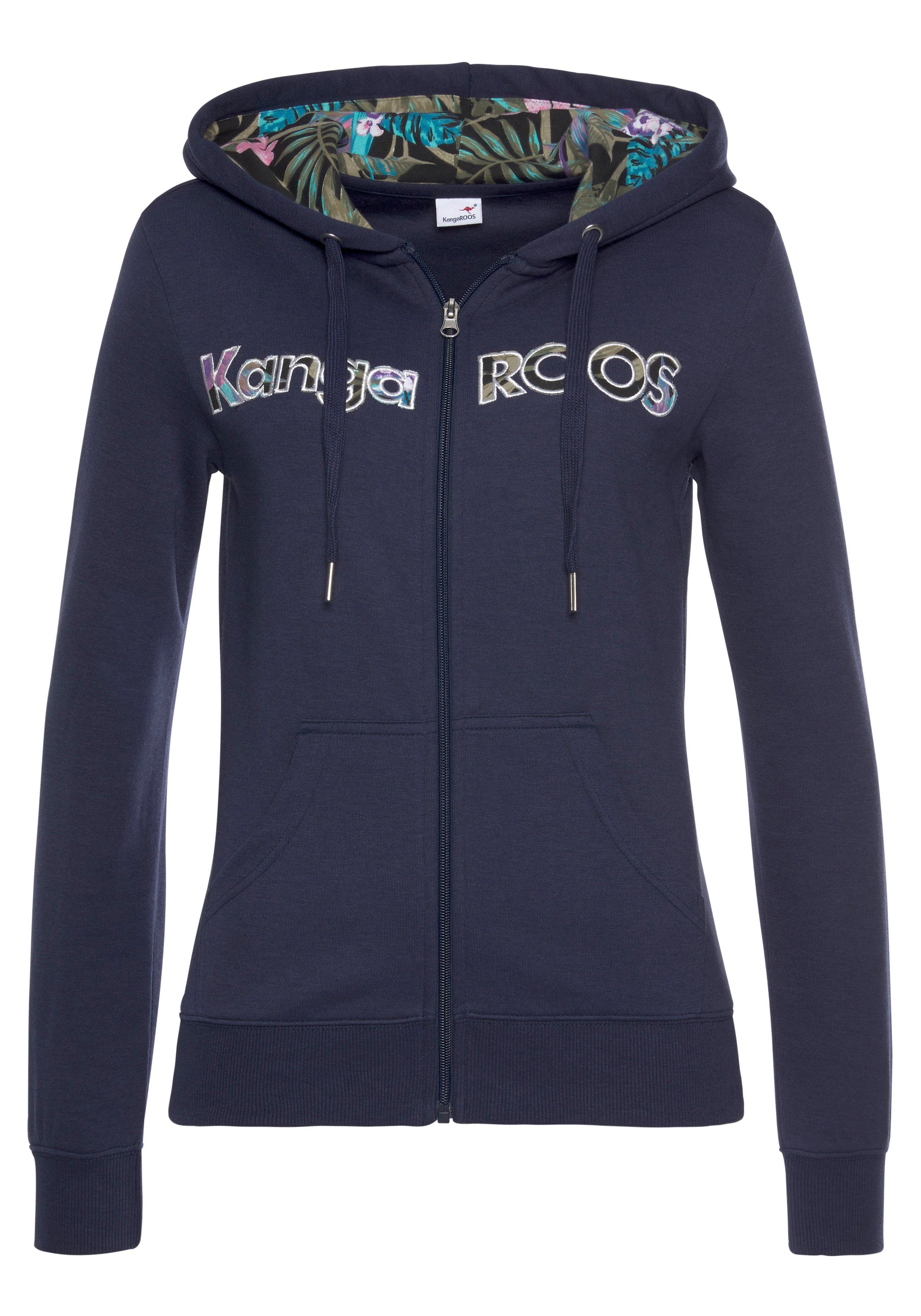 KangaROOS Kapuzensweatjacke mit aufwendiger KangaROOS Stickerei, günstig online kaufen