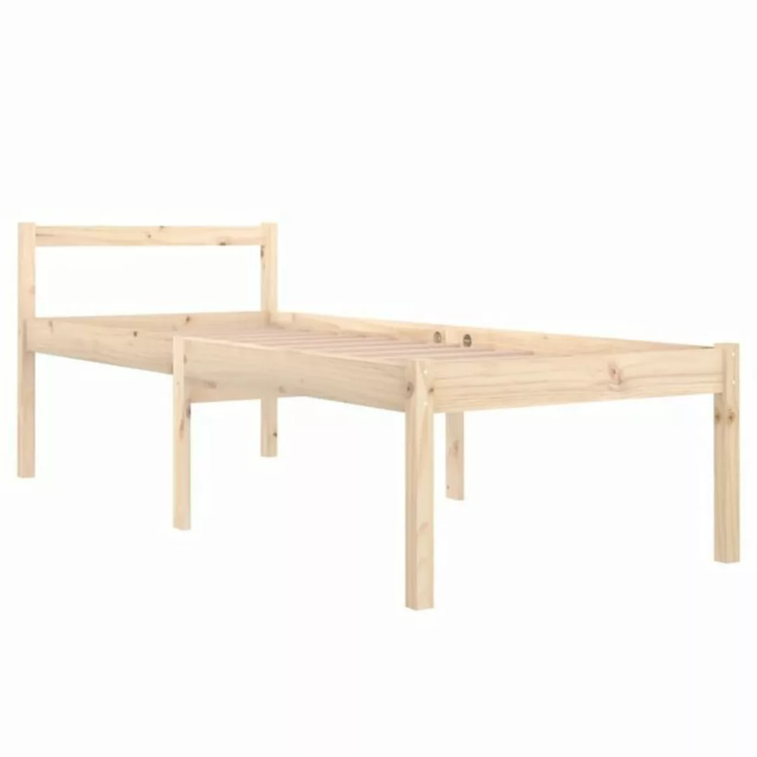 furnicato Bett Seniorenbett 75x190 cm Massivholz Kiefer (1-tlg) günstig online kaufen