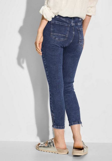 Cecil Slim-fit-Jeans Vicky mit Reißverschluss am Hosenbein günstig online kaufen