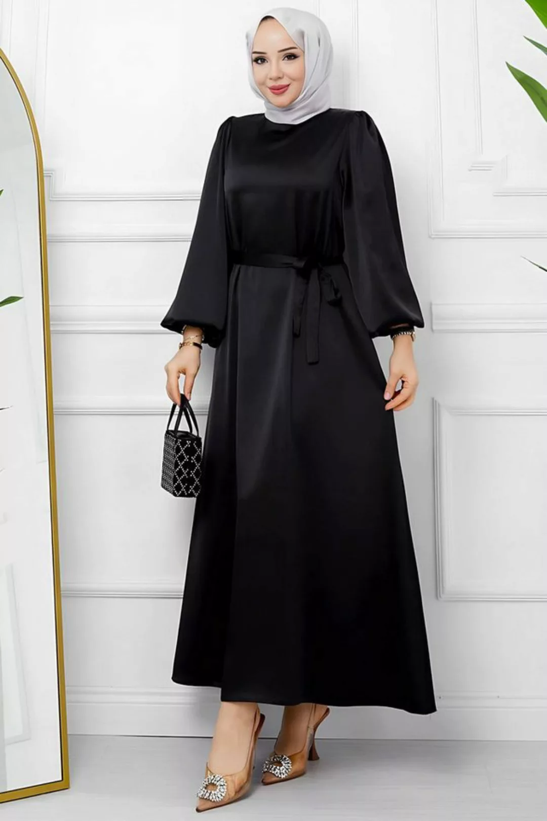Modabout Maxikleid Langes Kleider Abaya Hijab Kleid Damen - NELB0007D4772SY günstig online kaufen
