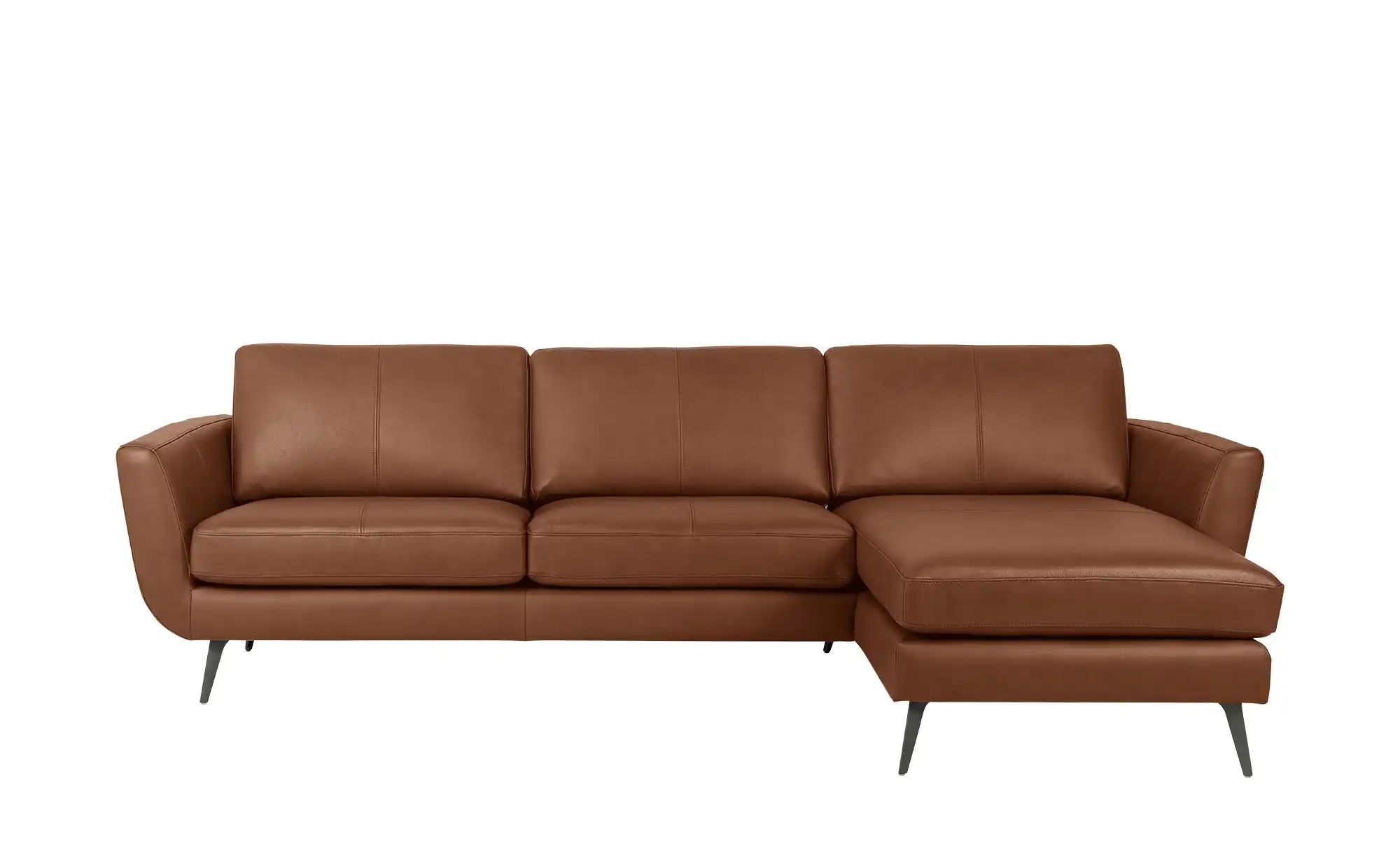 SOHO Ecksofa  Smile Day Leder ¦ braun ¦ Maße (cm): B: 274 H: 85 T: 156 Pols günstig online kaufen