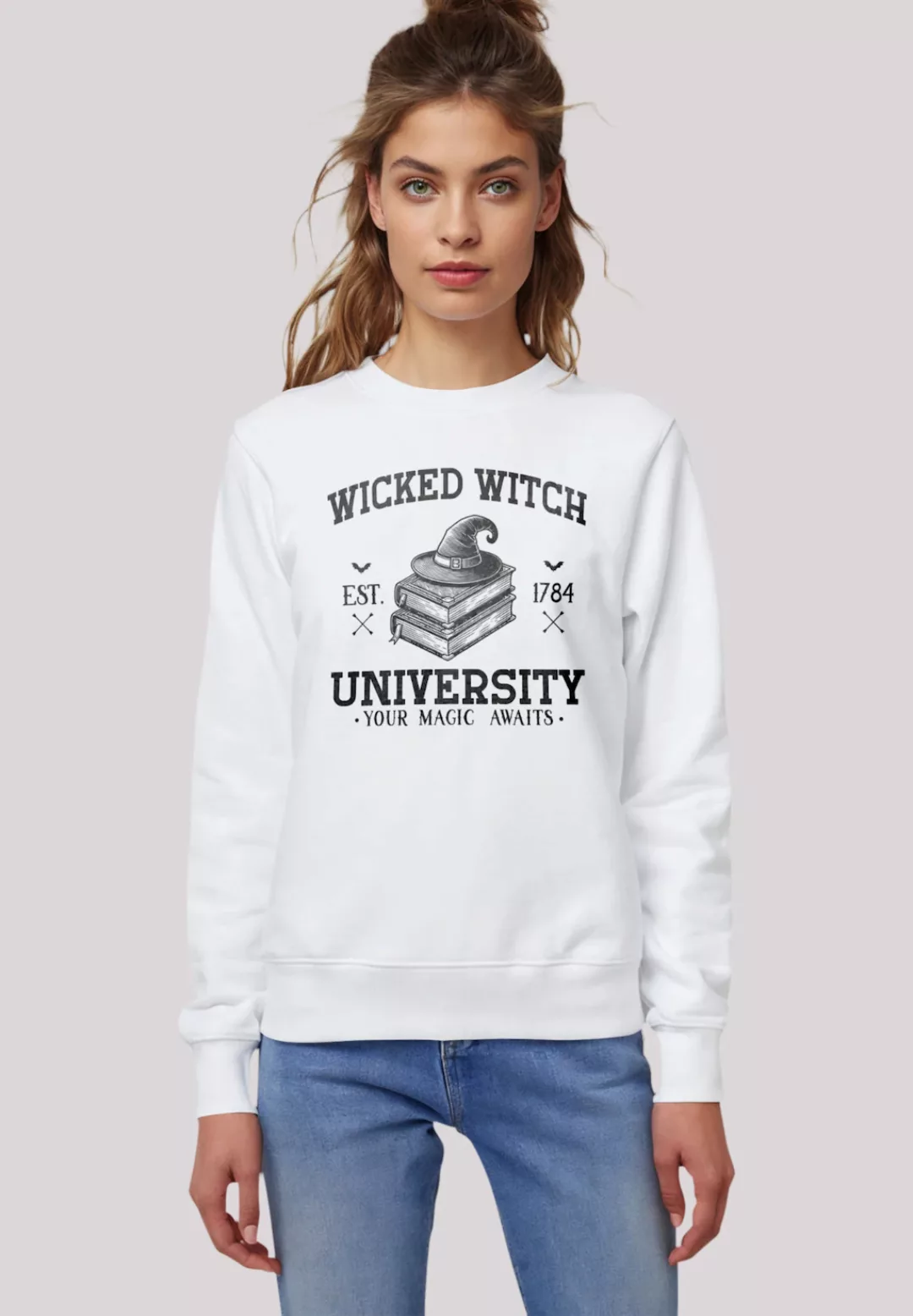 F4NT4STIC Sweatshirt "Halloween University Wicked witch", Premium Qualität günstig online kaufen