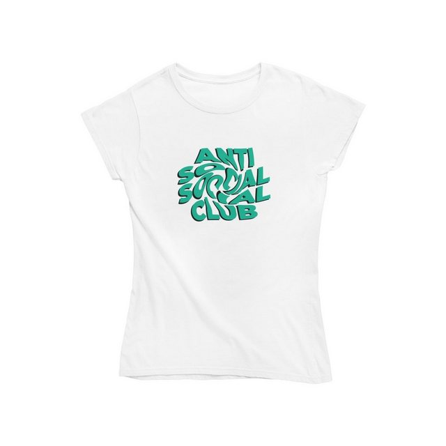 Novux T-Shirt Anti Social Social Club Damen Tshirt Farbe Weiß (1-tlg) aus B günstig online kaufen