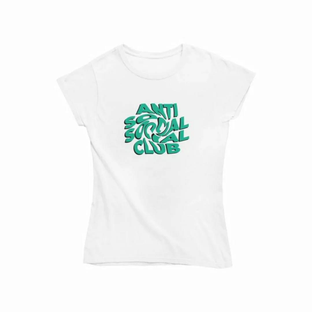 Novux T-Shirt Anti Social Social Club Damen Tshirt Farbe Weiß (1-tlg) aus B günstig online kaufen