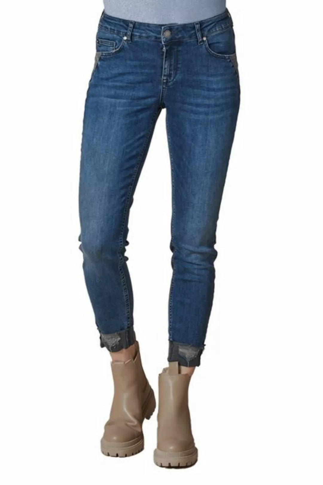 Zhrill Mom-Jeans Skinny Jeans ZHNOVA Blau angenehmer Tragekomfort günstig online kaufen