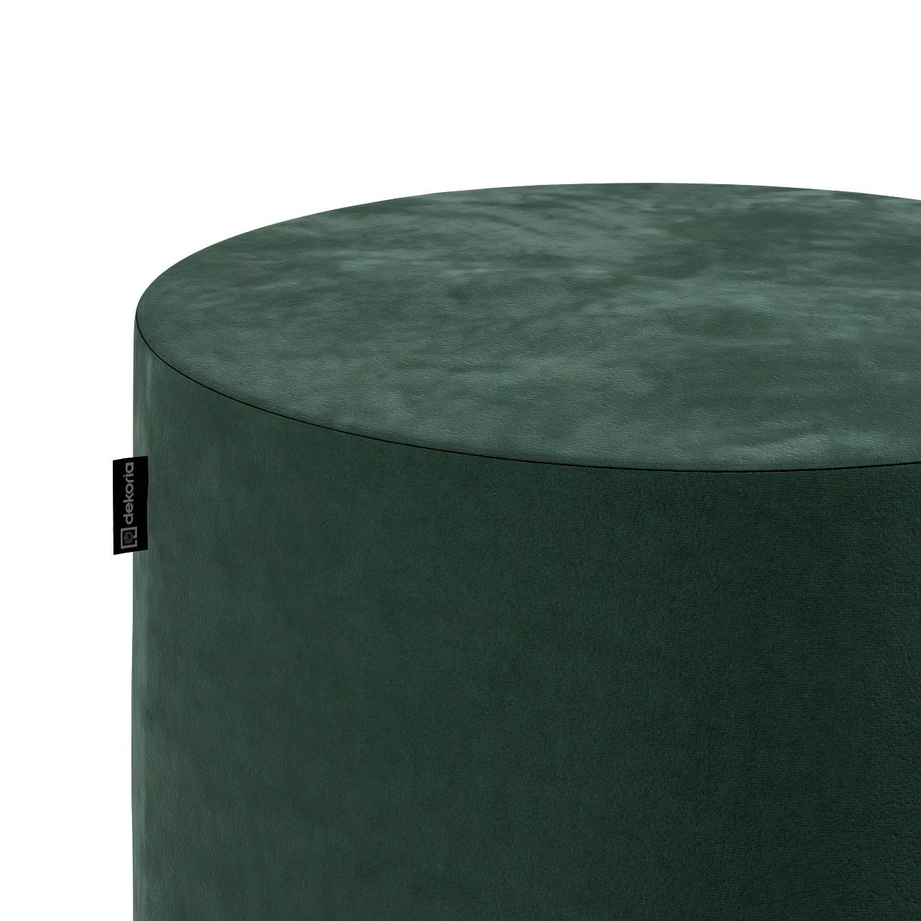 Pouf Barrel, dunkelgrün, ø40 cm x 40 cm, Velvet (704-25) günstig online kaufen