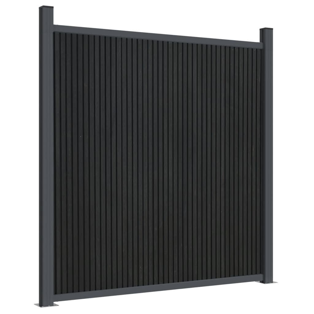 vidaXL Gartenzaun Zaunelement Grau 173x186 cm günstig online kaufen