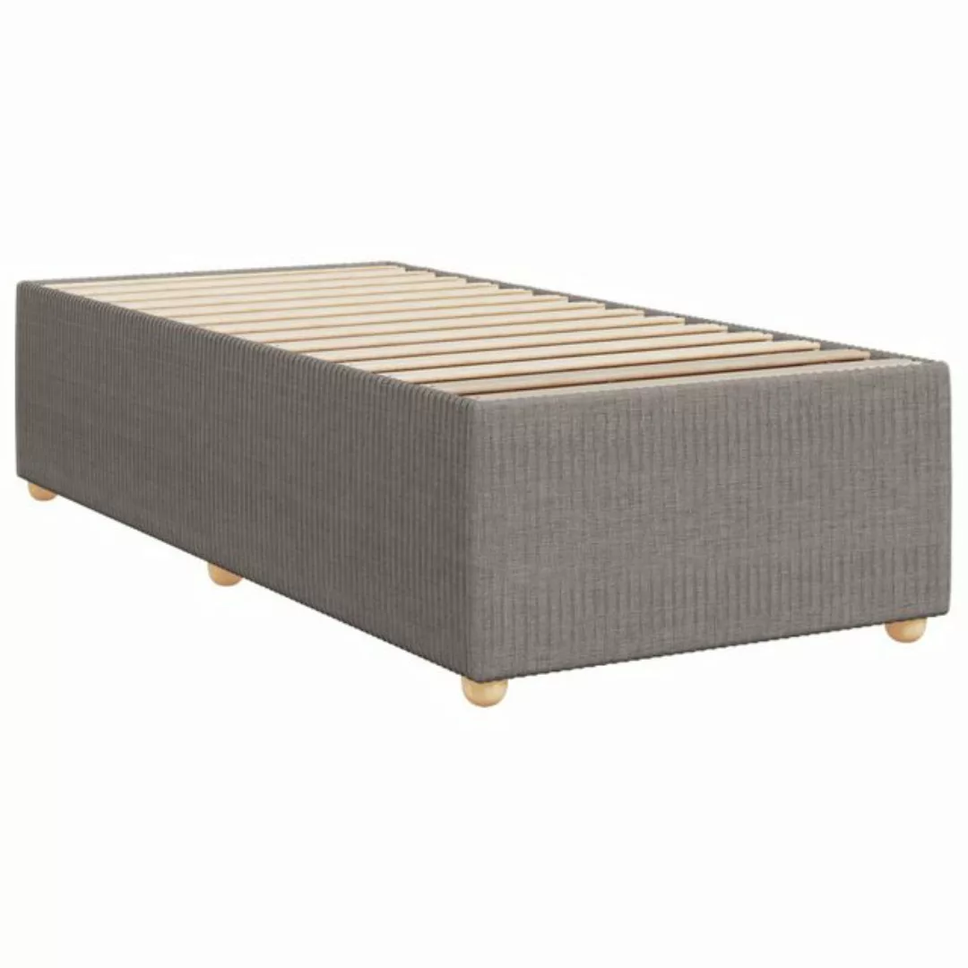 vidaXL Bett Bettgestell Taupe 90x200 cm Stoff günstig online kaufen