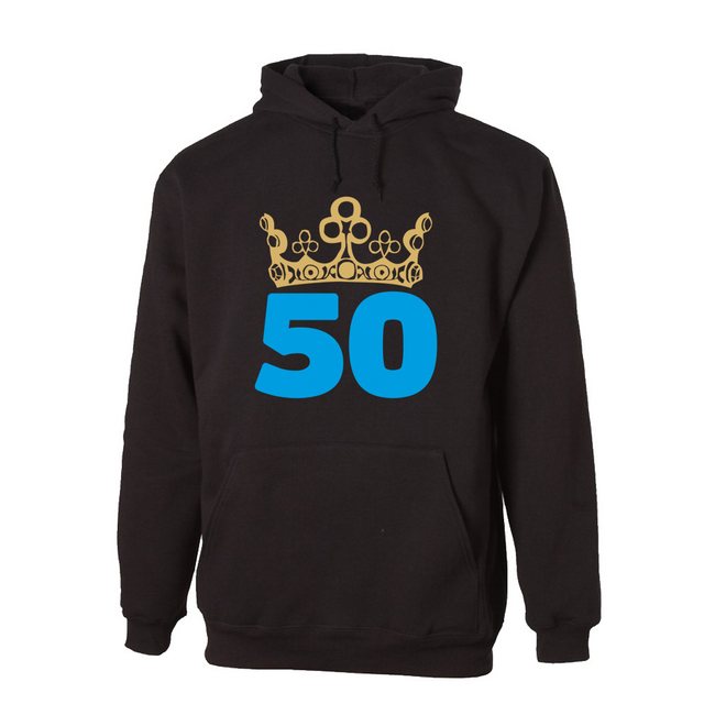 G-graphics Hoodie 50 – mit Krone zum 50ten Geburtstag mit trendigem Frontpr günstig online kaufen