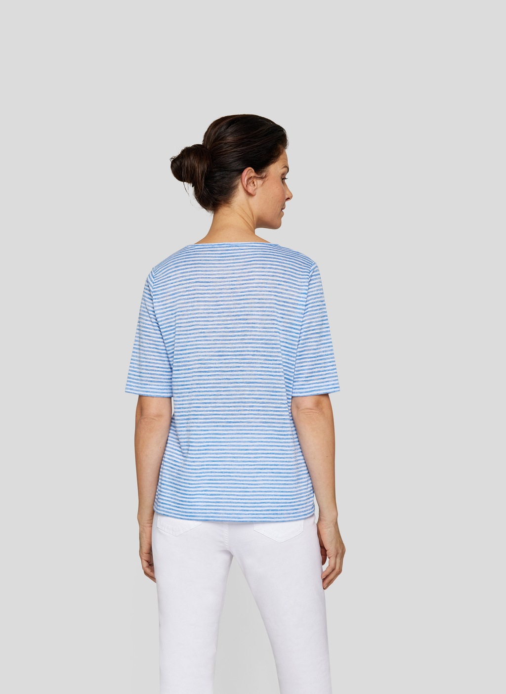 Rabe Rundhalsshirt, im Streifenlook und mit Nieten günstig online kaufen