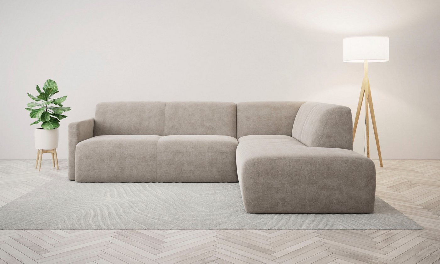 andas Ecksofa "Tvinnum", Breite 255 cm, L-Form, Struktur weich, Chenille, m günstig online kaufen