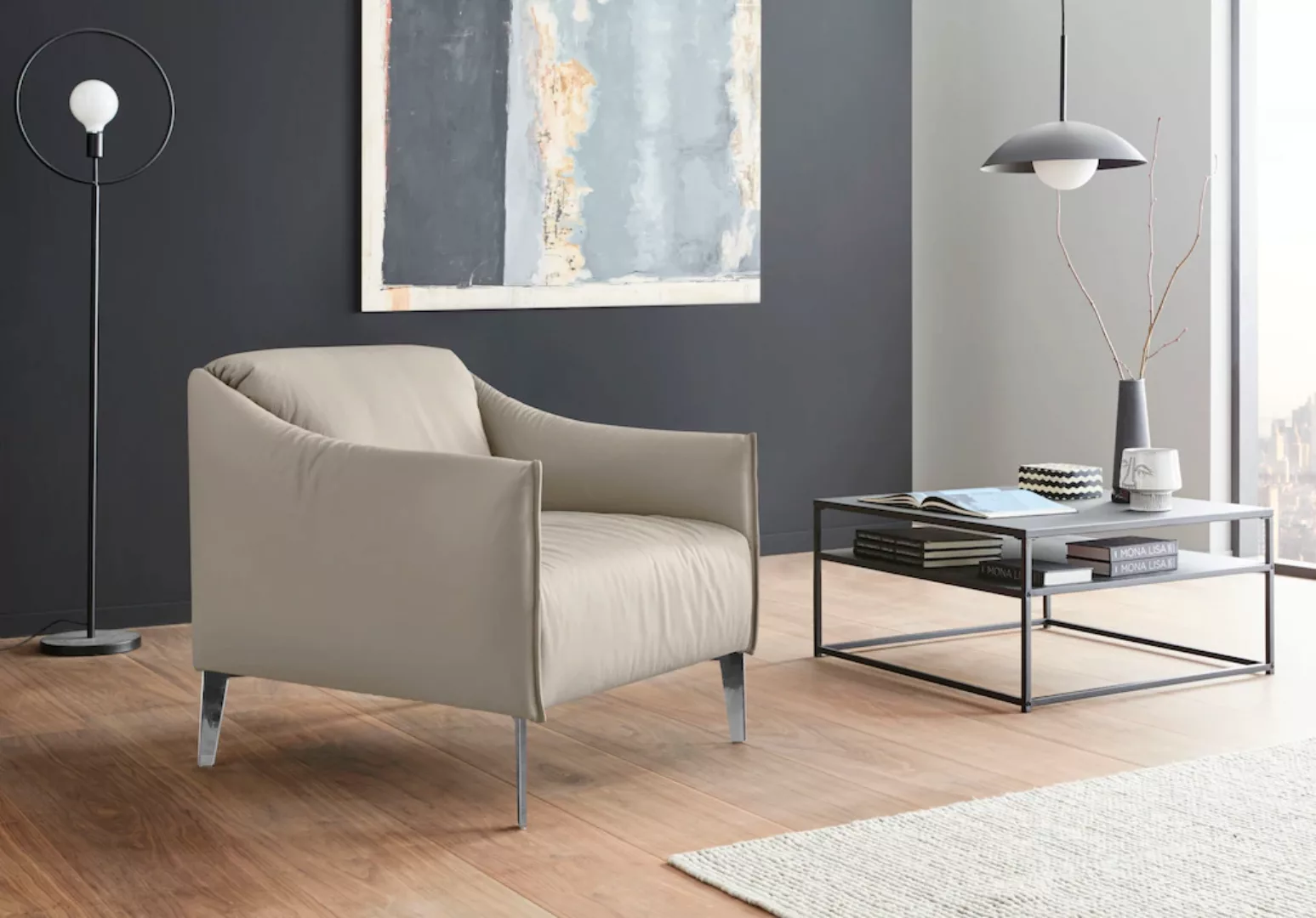 W.SCHILLIG Cocktailsessel "sally Designsessel, Loungesessel,", mit Metall-W günstig online kaufen