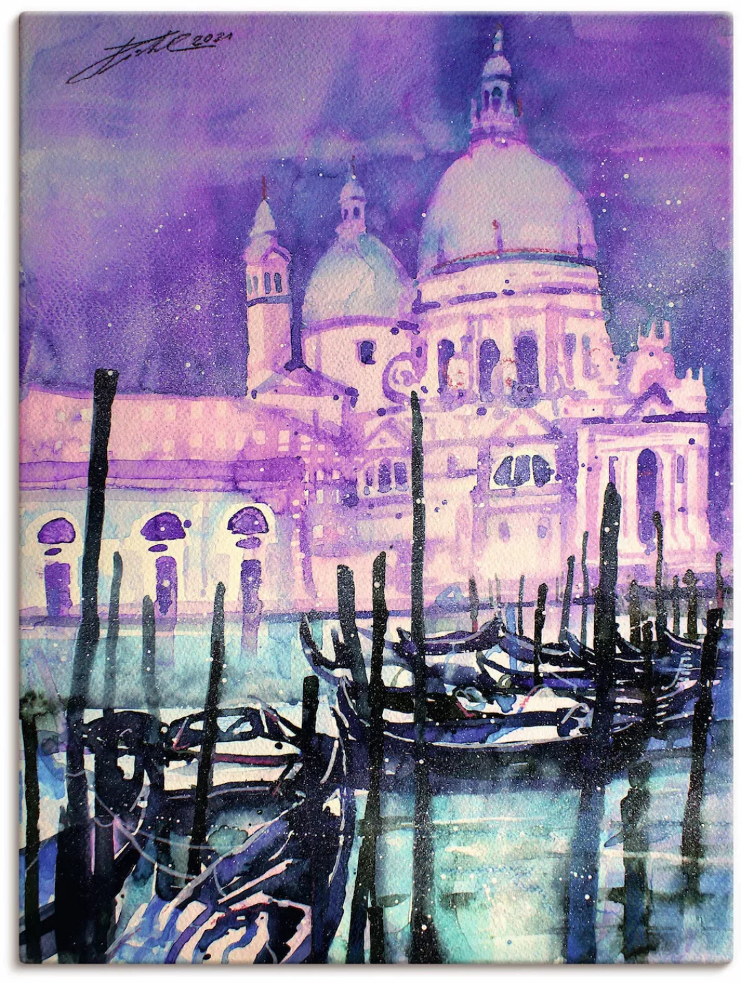 Artland Leinwandbild »Venedig, Santa Maria della Salute«, Venedig, (1 St.), günstig online kaufen