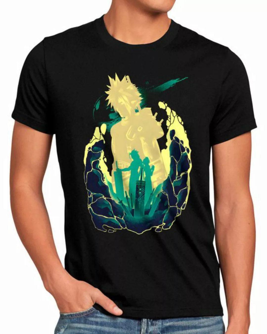 style3 Print-Shirt Herren T-Shirt Soldier x Avalanche final fantasy 7 VII r günstig online kaufen