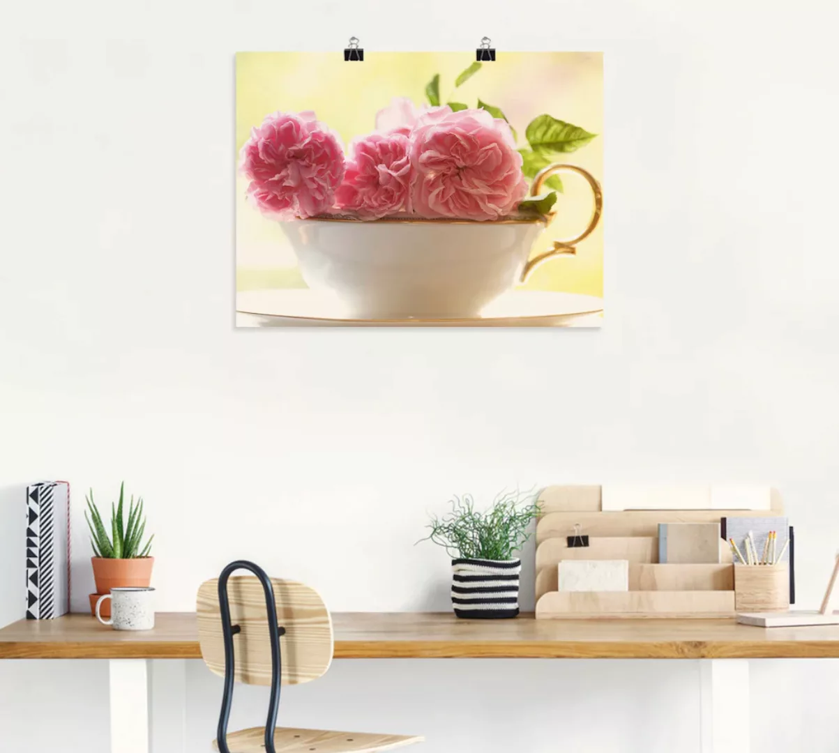 Artland Wandbild »Vintage Rosen«, Blumen, (1 St.), als Leinwandbild, Poster günstig online kaufen