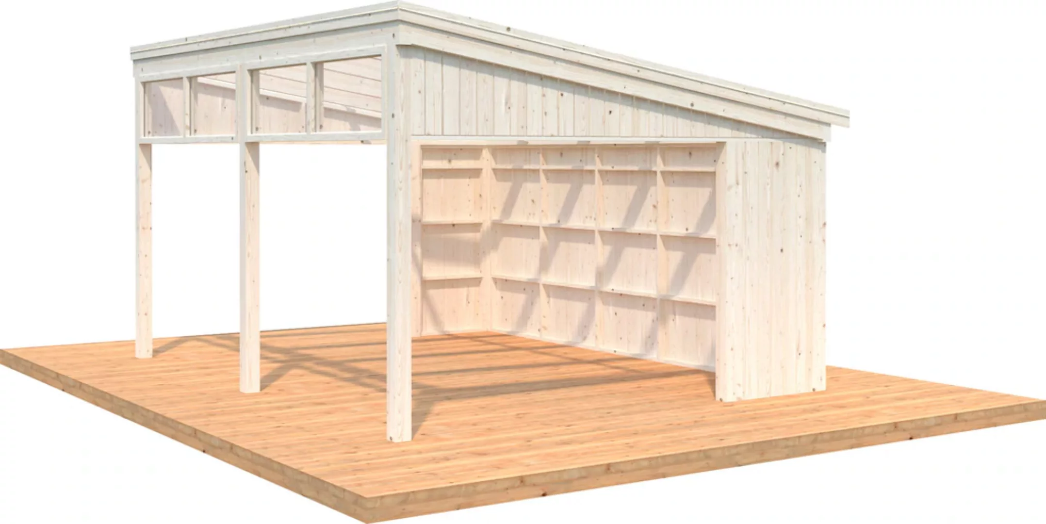 Palmako Holzpavillon "Nova", mit Oberlicht, BxT: 517x397 cm, naturbelassen günstig online kaufen