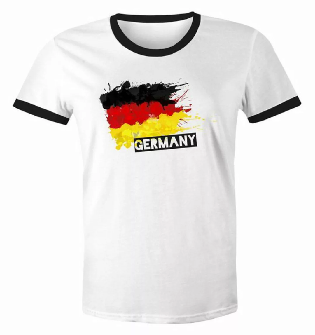 MoonWorks Print-Shirt Herren T-Shirt Deutschland Fußball EM 2024 Fußballeur günstig online kaufen