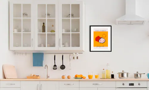 queence Bild »Pomegranate«, Obst-Obst Bilder-Kunst-Abstrakt-Essen-Lebensmit günstig online kaufen