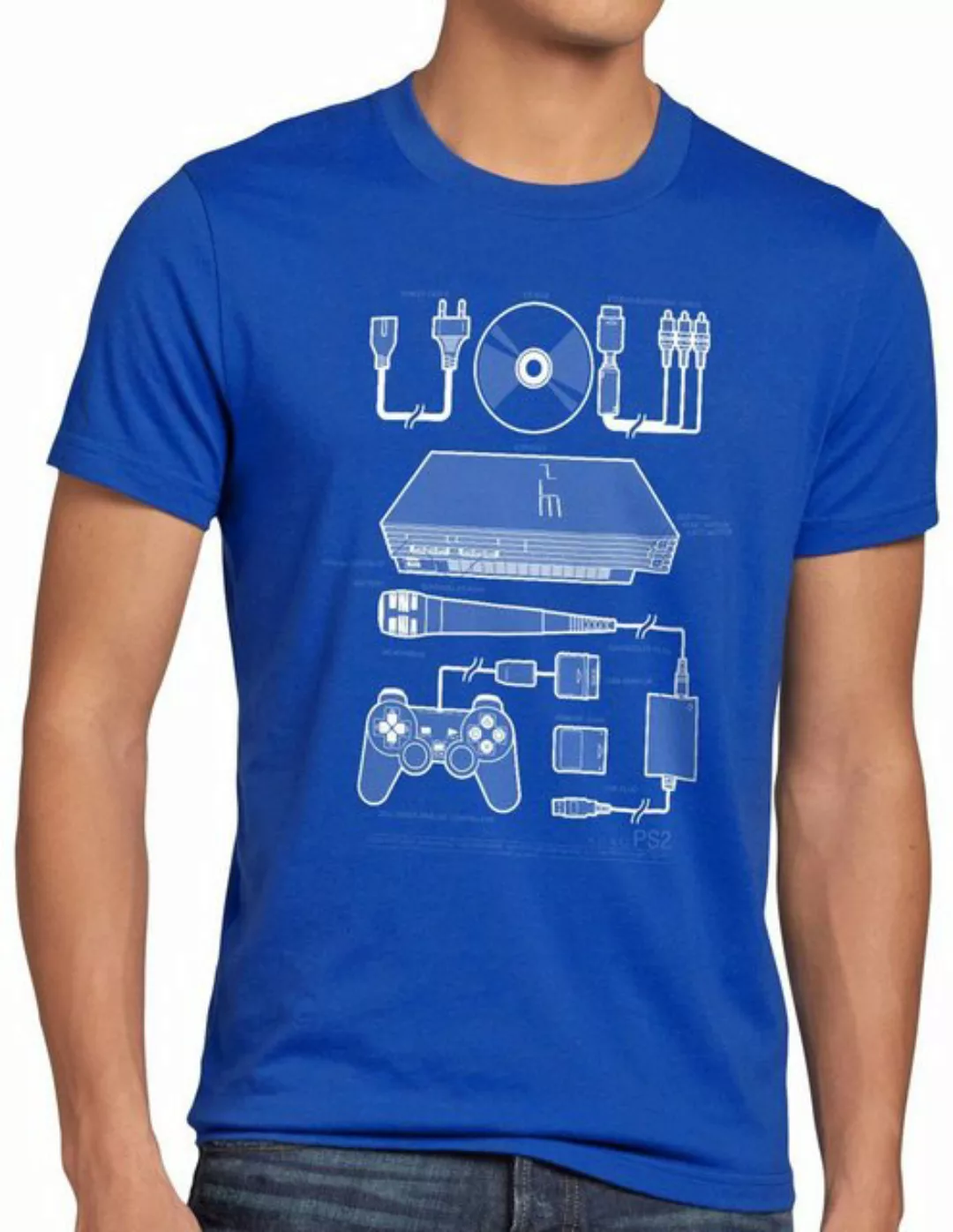 style3 T-Shirt PS2 Retro Gamer PS playstation konsole classic günstig online kaufen