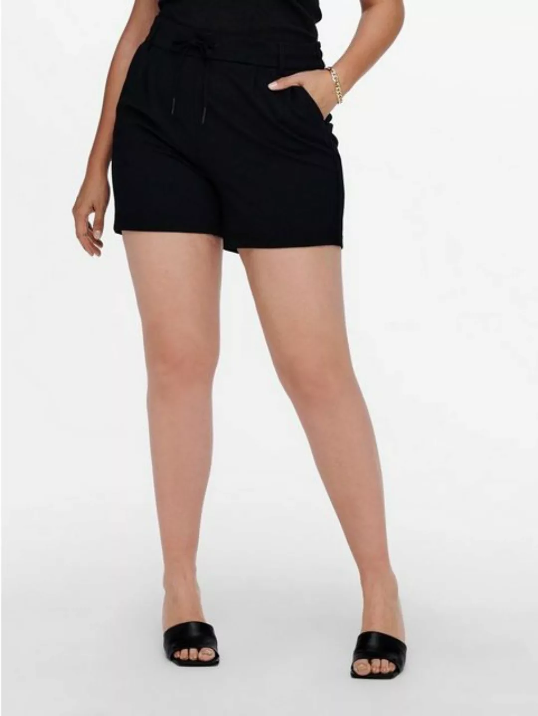 ONLY CARMAKOMA Shorts Kurze Stoff Hose Stretch Bermuda Shorts in Übergröße günstig online kaufen