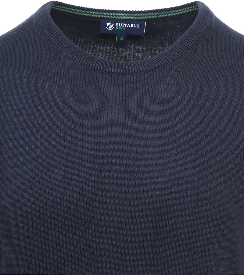 Suitable Respect Oinix Pullover O-Ausschnitt Navy - Größe XL günstig online kaufen