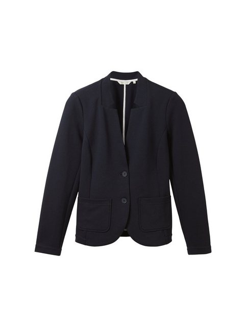 TOM TAILOR Sweatblazer Ottoman mit aufgesetzten Taschen und Struktur günstig online kaufen