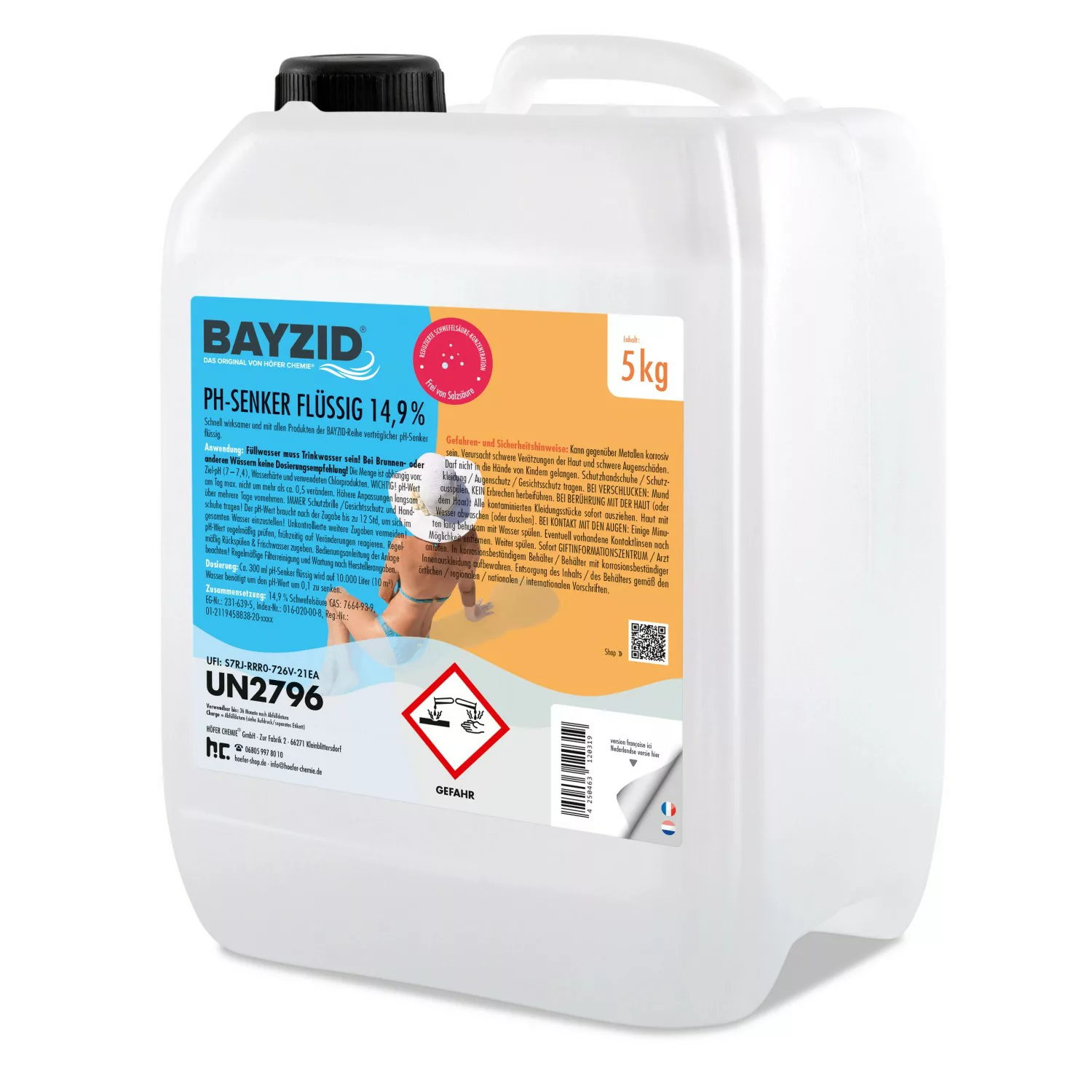 Bayzid pH Minus Flüssig 14,9% 5kg günstig online kaufen