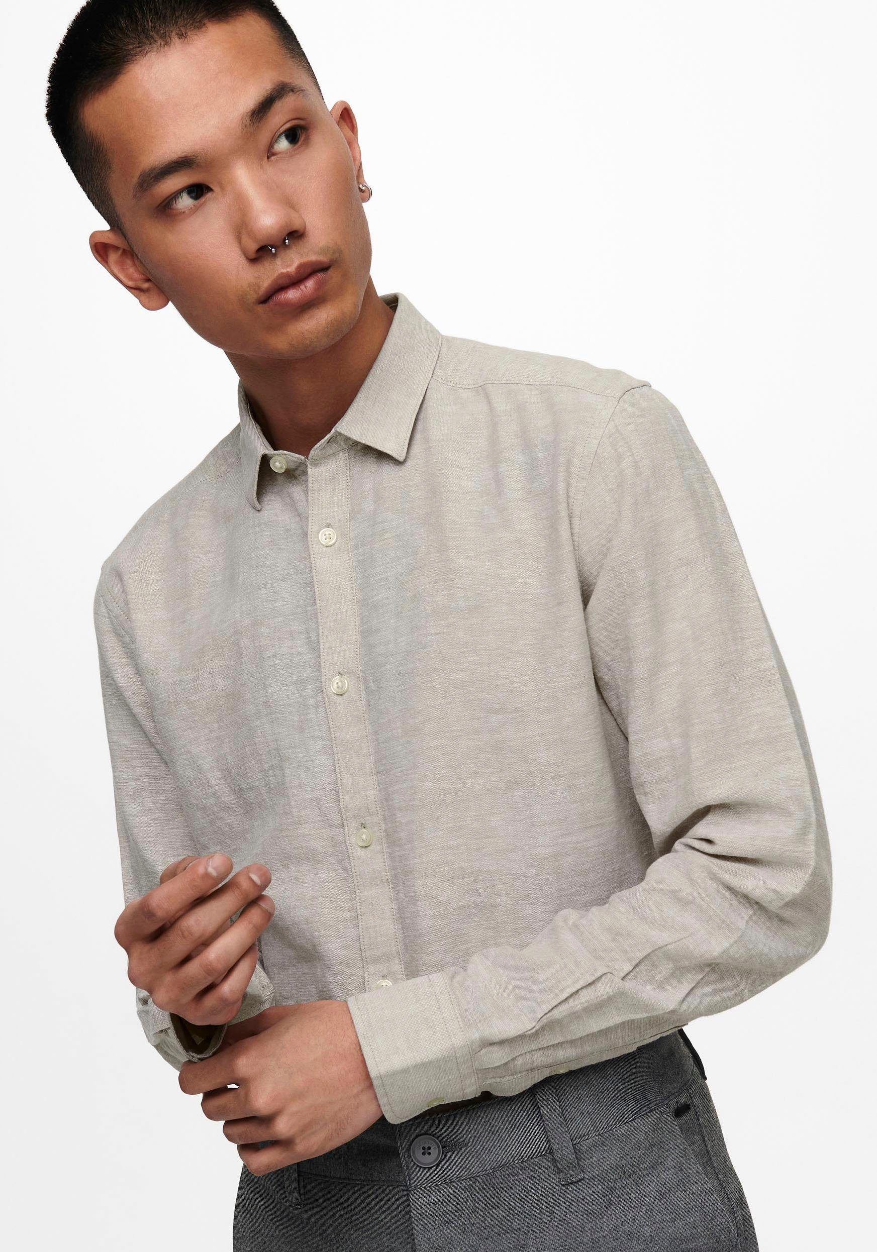 ONLY & SONS Langarmhemd ONSCAIDEN LS günstig online kaufen
