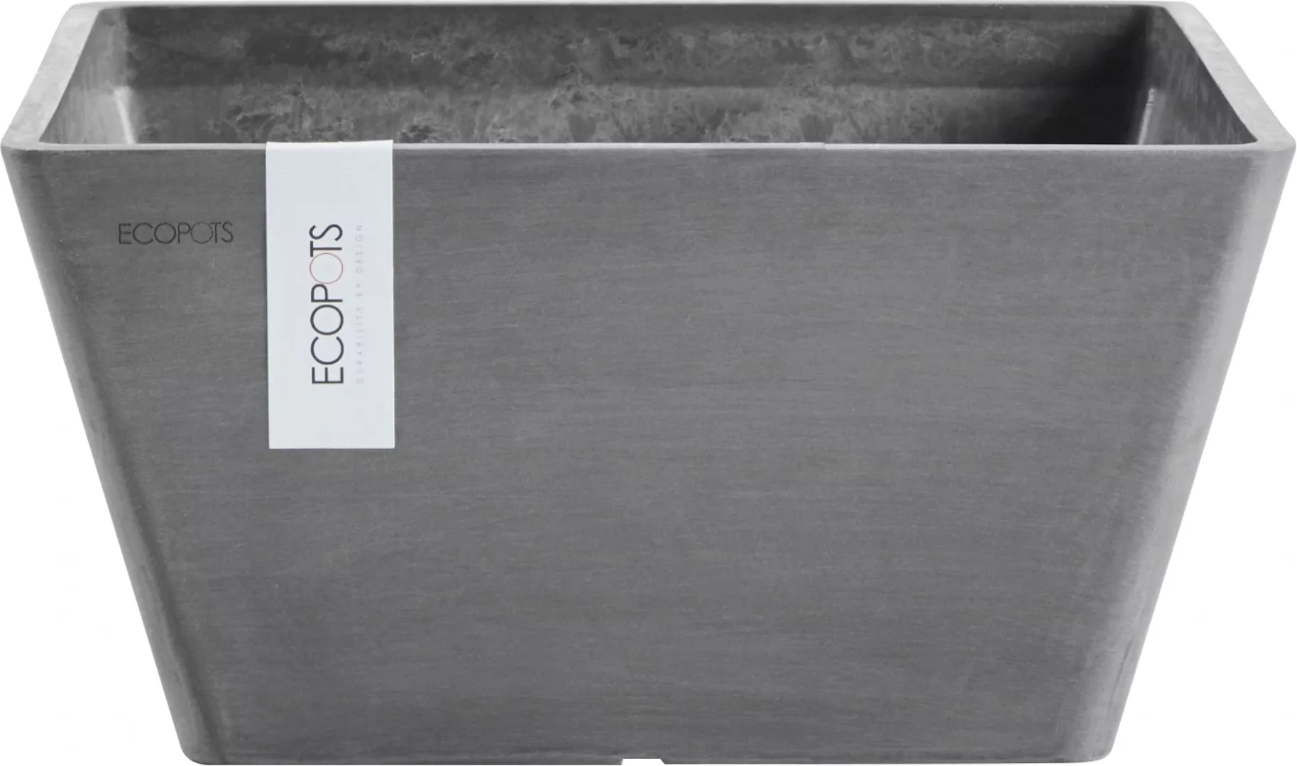 ECOPOTS Blumentopf "BERLIN Grey", BxTxH: 41x41x18 cm günstig online kaufen