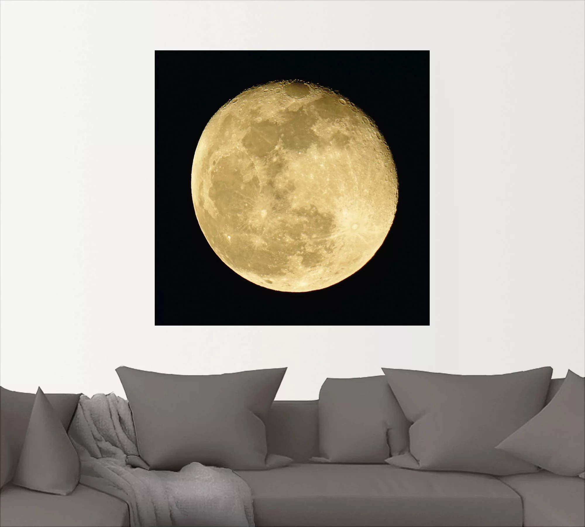 Artland Wandbild "Mond", Weltraum, (1 St.), als Leinwandbild, Poster, Wanda günstig online kaufen