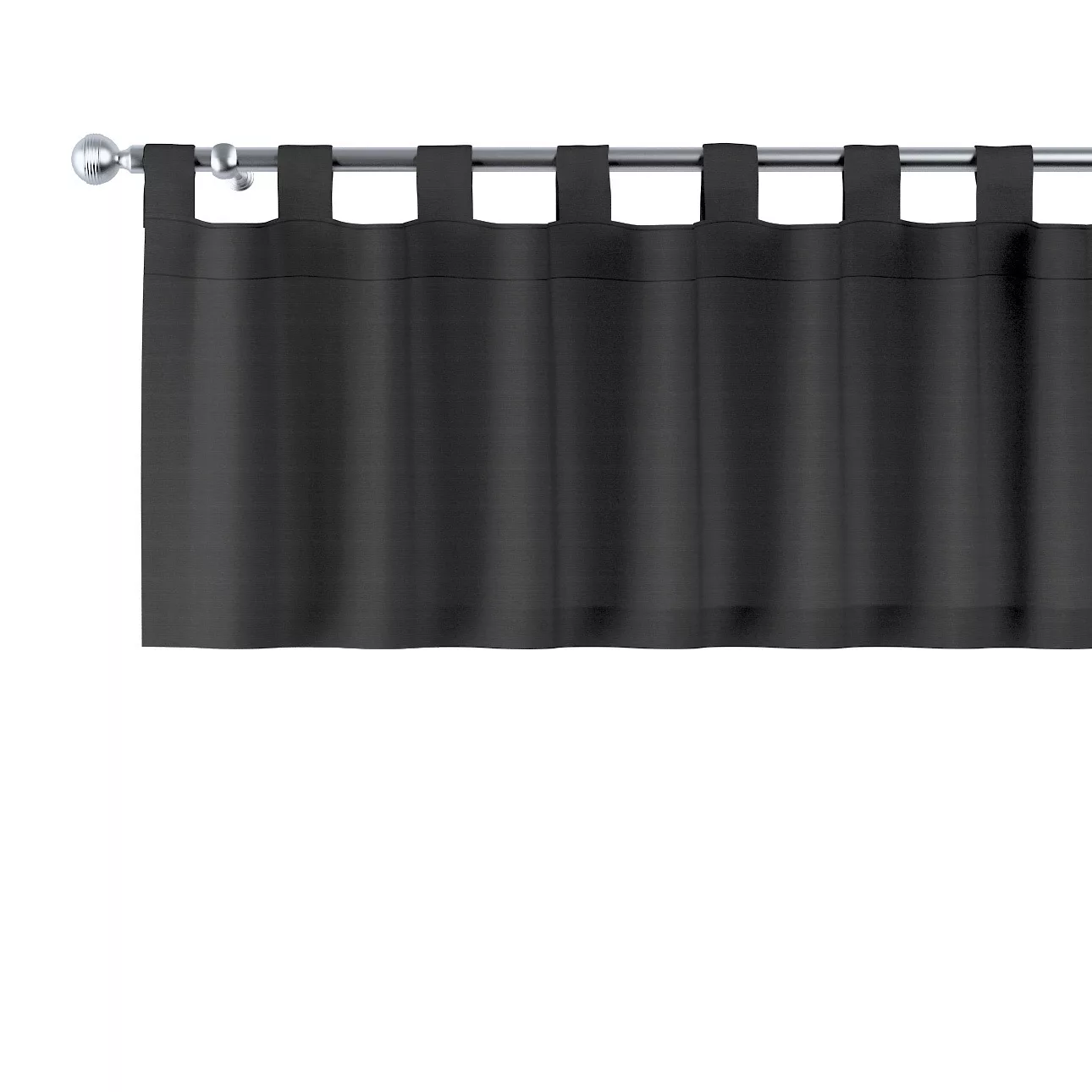 Kurzgardine mit Schlaufen, schwarz, 130 x 40 cm, Loneta (133-06) günstig online kaufen