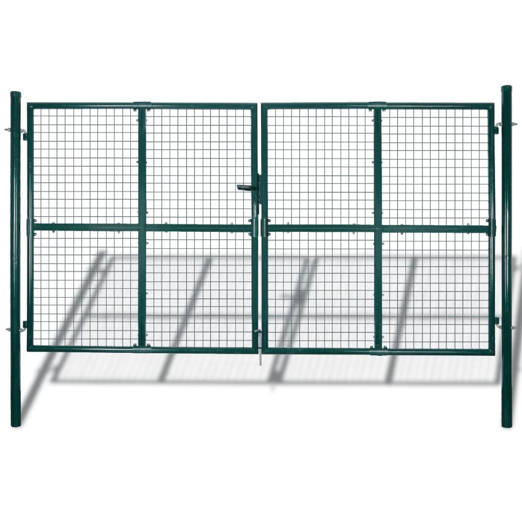vidaXL Gartentor Maschendrahtzaun Drahtzaun 289 x günstig online kaufen
