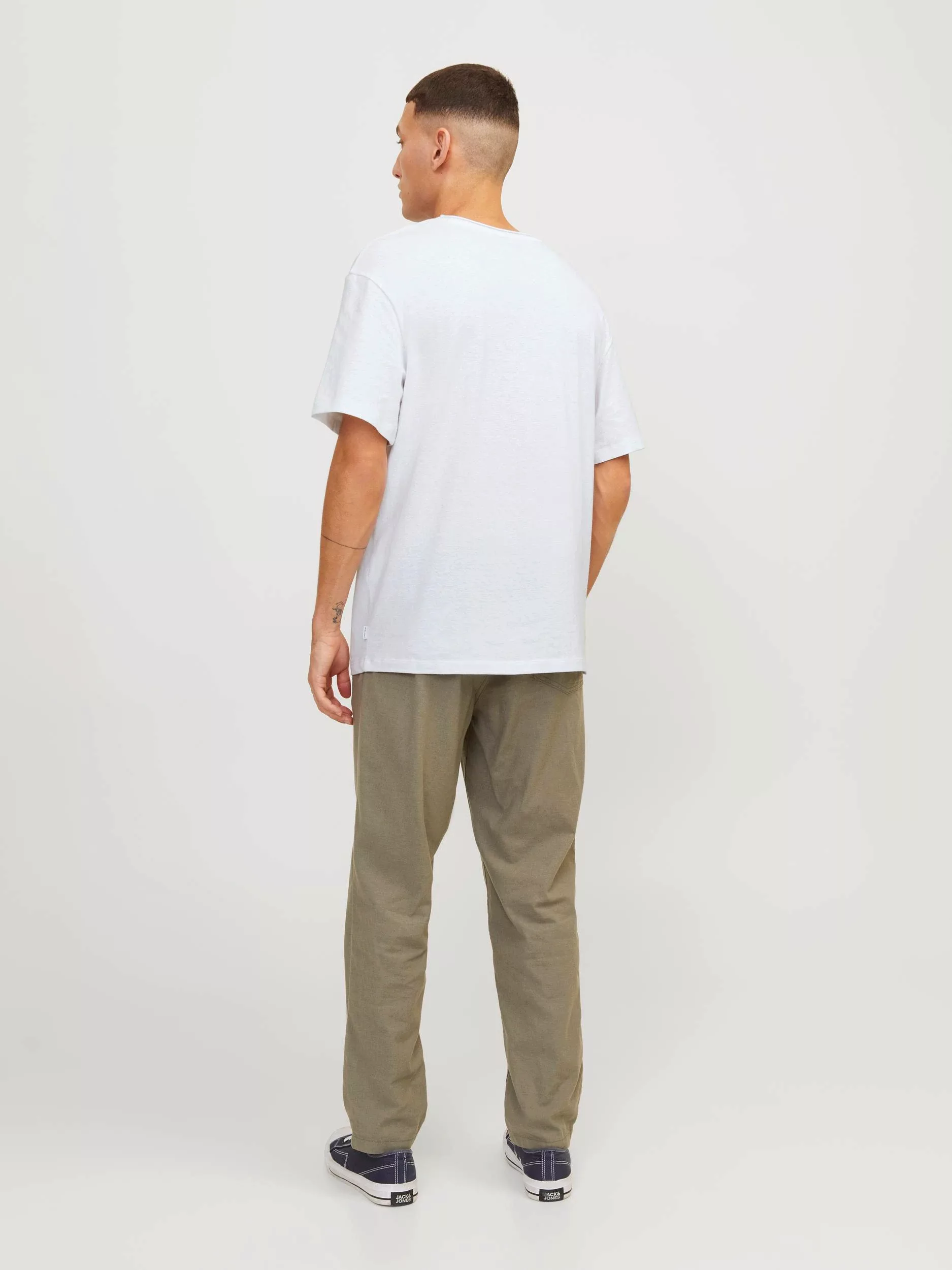 Jack & Jones T-Shirt "JJESUMMER LINEN TEE SS O-NECK LN" günstig online kaufen