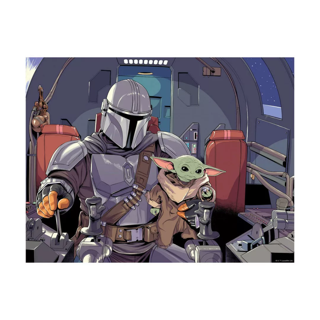 Komar Wandbild Mandalorian The Child Cockpit Disney B/L: ca. 50x40 cm günstig online kaufen