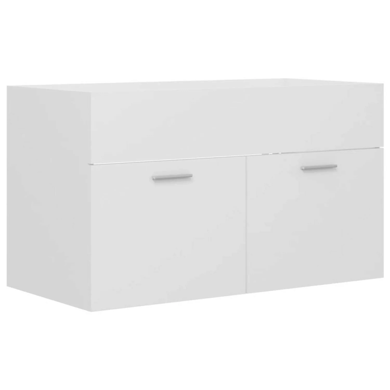 Waschbeckenunterschrank Weiß 80x38,5x46 Cm Spanplatte günstig online kaufen