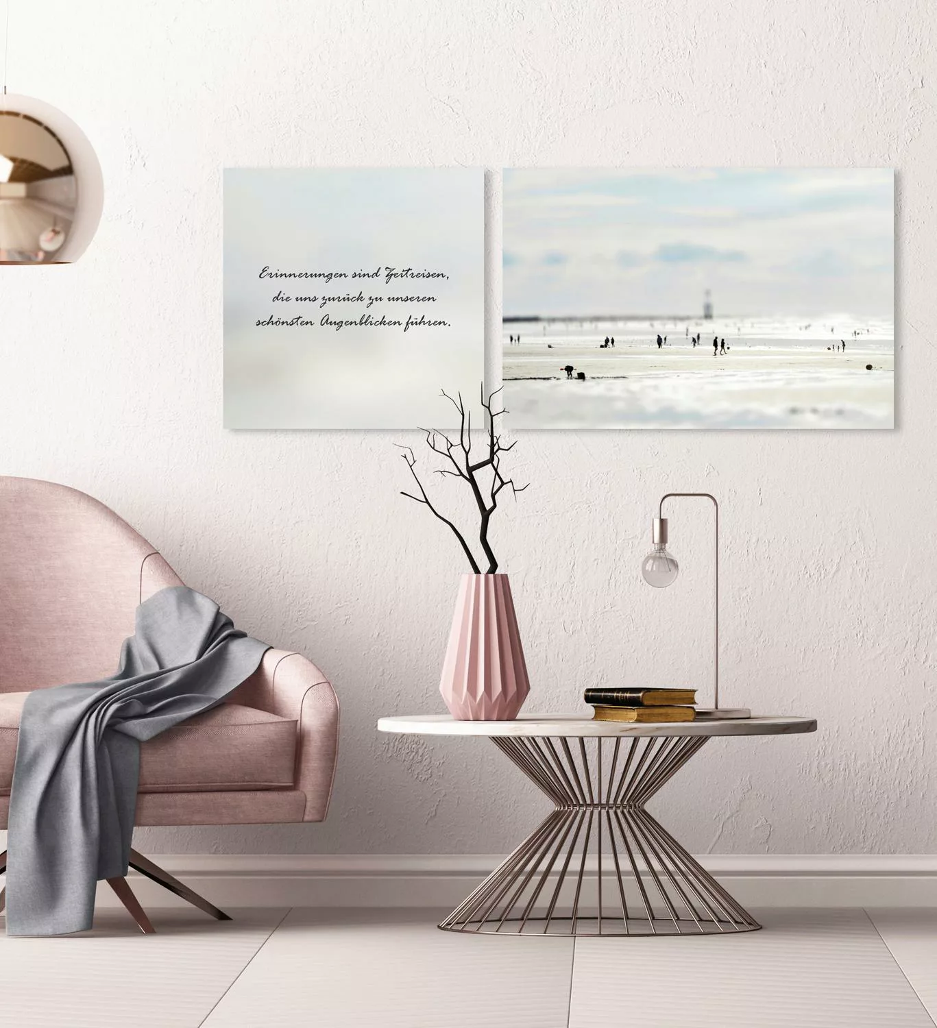 queence Leinwandbild »Zeitreisen«, Menschen-Meer-Meer Bilder-Kunst-Modern-S günstig online kaufen
