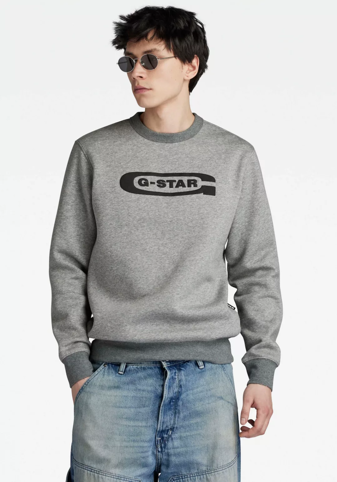 G-STAR Sweatshirt Old School Logo günstig online kaufen