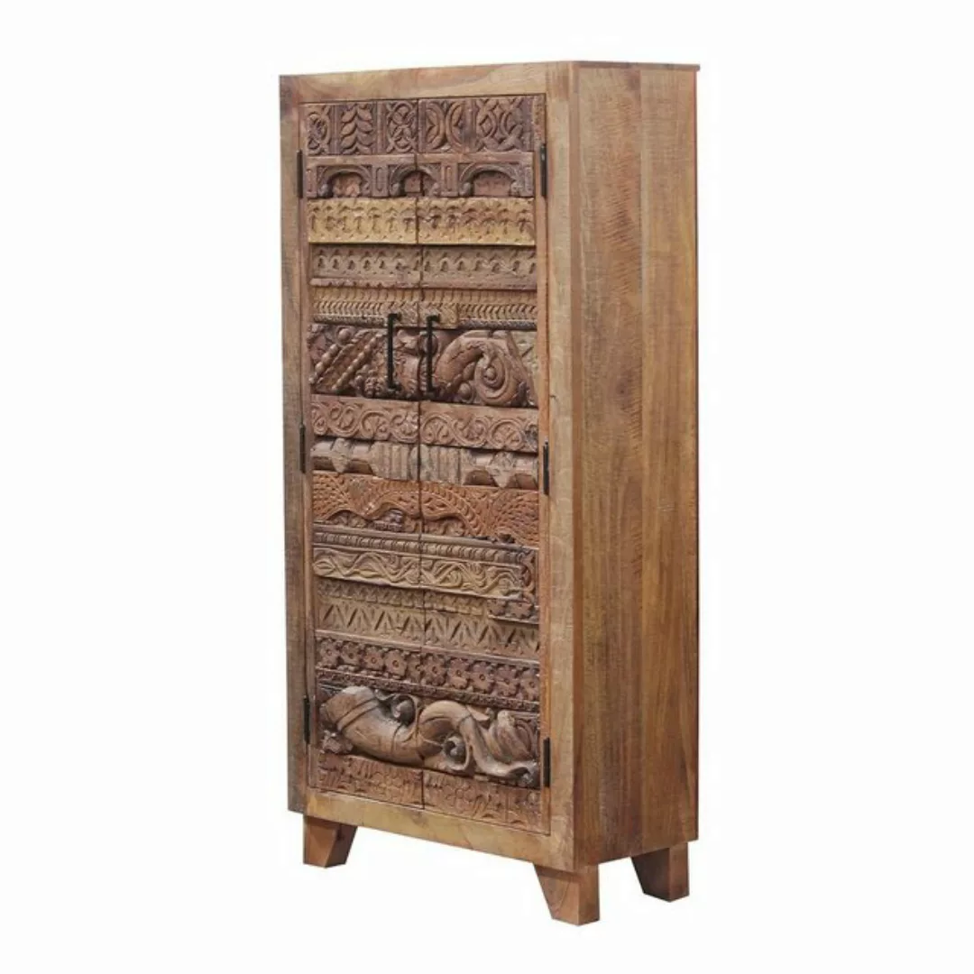 Casa Moro Drehtürenschrank Indischer Schrank Maruf 90x40x180 cm (B/T/H) 2 t günstig online kaufen