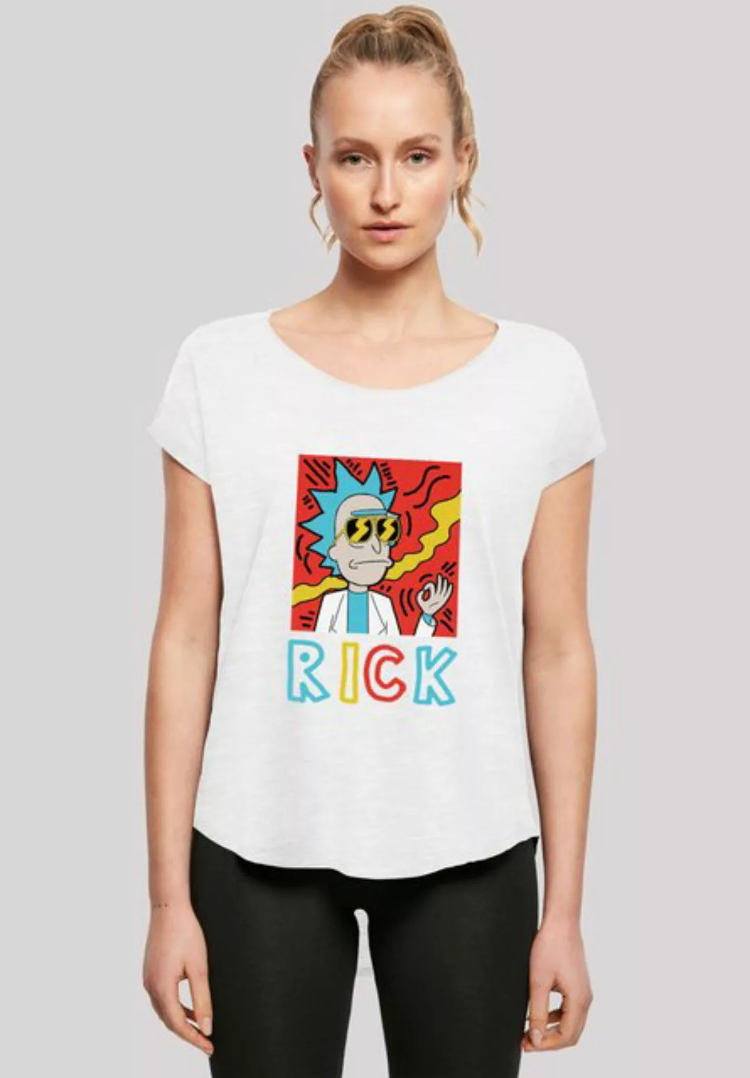 F4NT4STIC T-Shirt Long Cut T-Shirt Cool Rick - Rick and Morty Damen,Premium günstig online kaufen