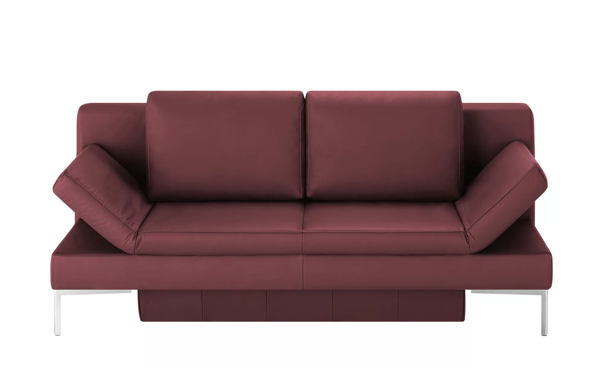 Schlafsofa  Kenny - rot - 204 cm - 88 cm - 91 cm - Polstermöbel > Sofas > E günstig online kaufen