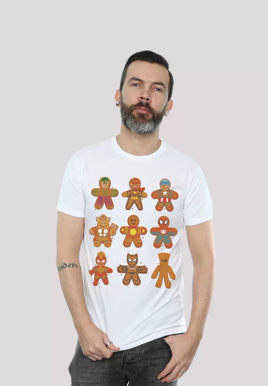 F4NT4STIC T-Shirt "Marvel Universe Christmas Lebkuchen Avengers", Print günstig online kaufen