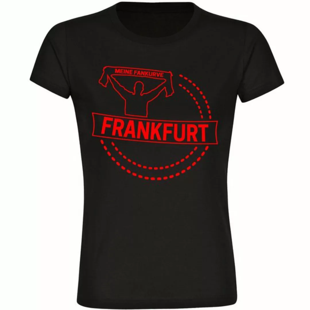 multifanshop T-Shirt Damen Frankfurt - Meine Fankurve - Frauen günstig online kaufen