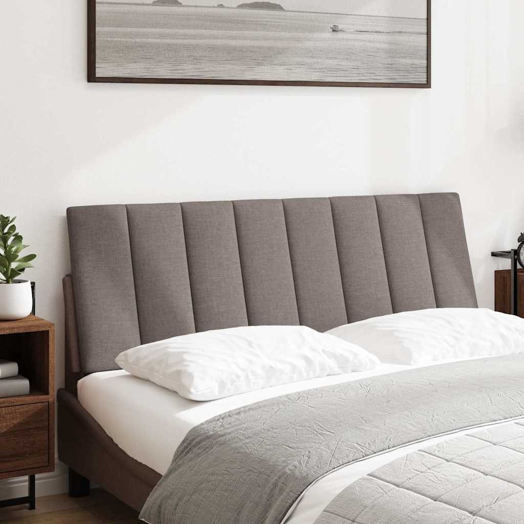 vidaXL Bett, Kopfteil-Kissen Taupe 140 cm günstig online kaufen