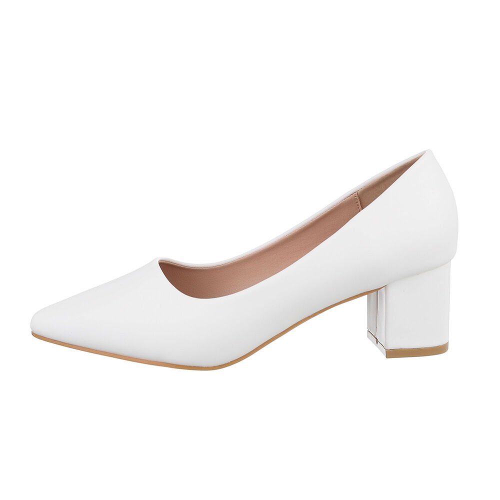 Ital-Design Damen Abendschuhe Elegant Pumps Blockabsatz günstig online kaufen