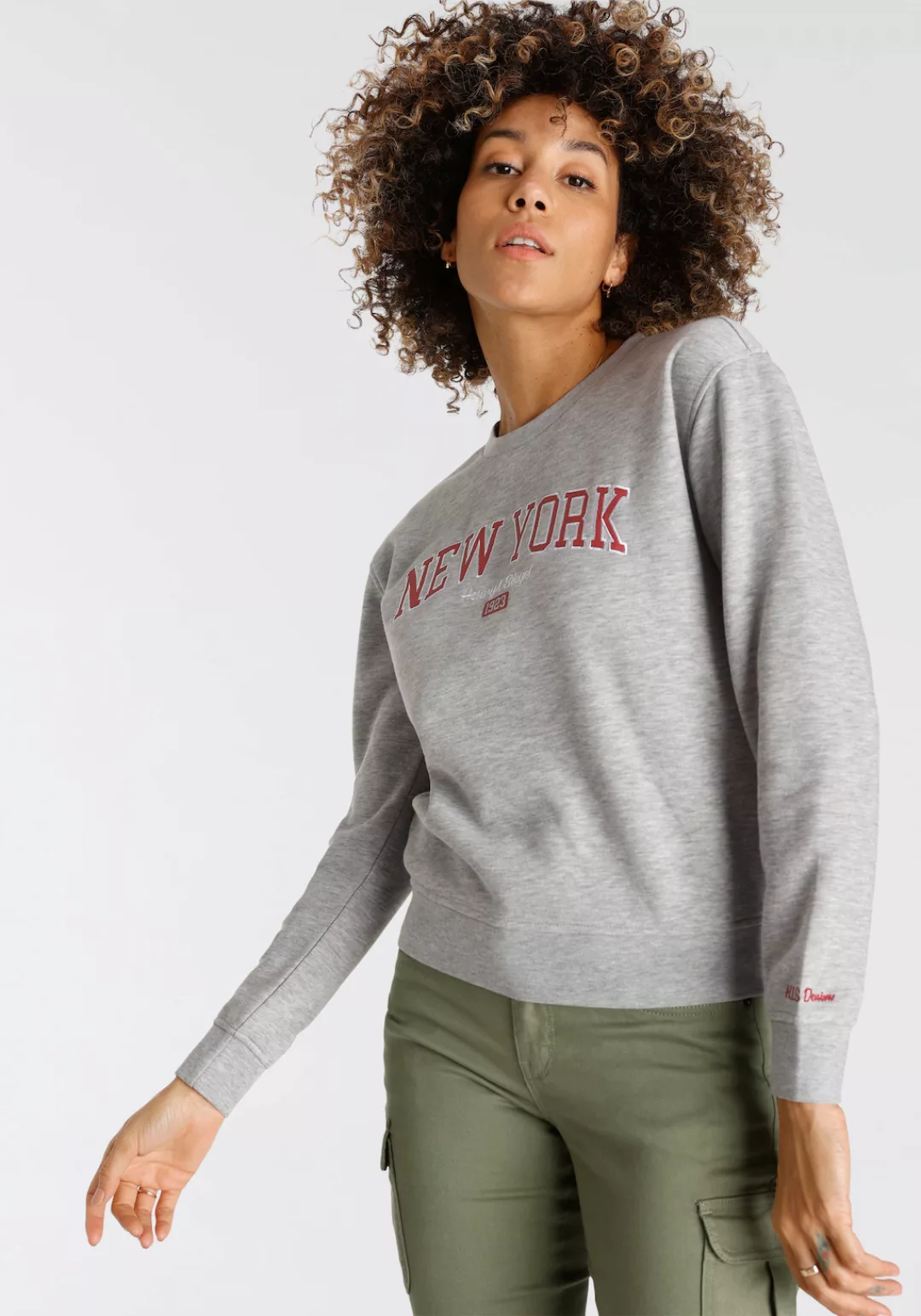 H.I.S Sweatshirt mit trendigem Print auf der Brust günstig online kaufen