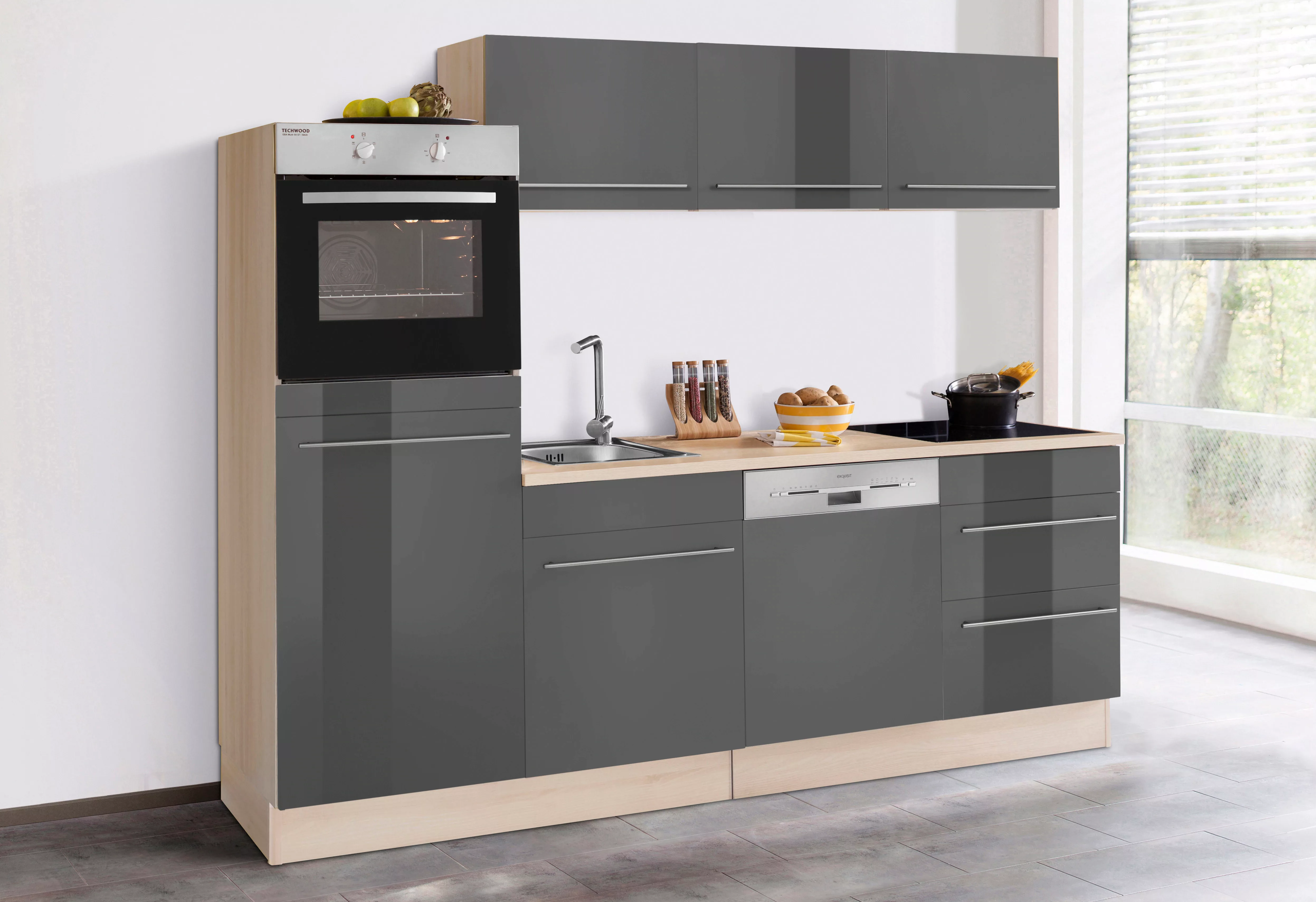 OPTIFIT Küche "Bern", Breite 240 cm, ohne E-Geräte, Stärke der Arbeitsplatt günstig online kaufen